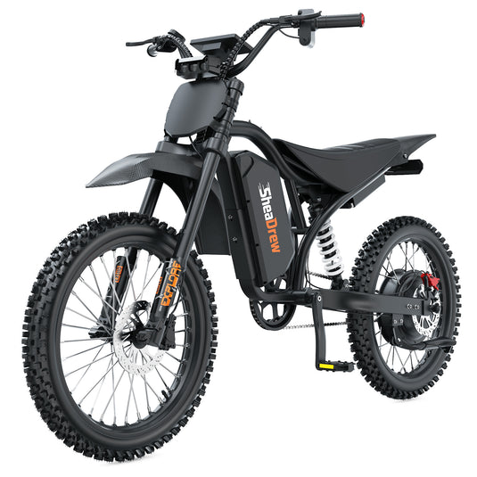 QF200Pro Electric Dirt Bike, 4700W, 60V 32Ah, 50 MPH Off-Road，Removable Battery，City Riding &  Cross-country Cycling