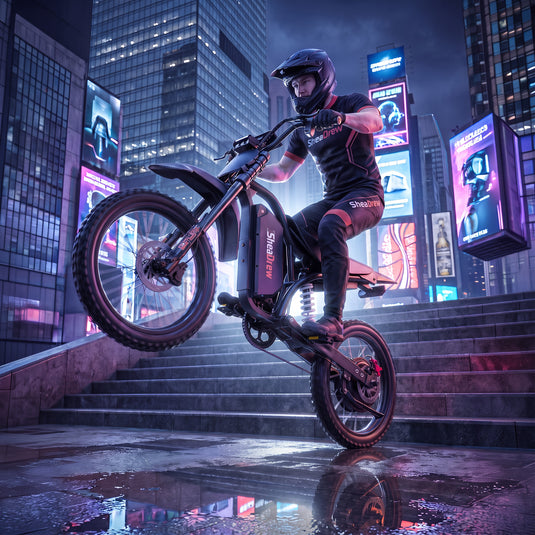 QF200Pro Electric Dirt Bike, 4700W, 60V 32Ah, 50 MPH Off-Road，Removable Battery，City Riding &  Cross-country Cycling